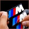 6 Stuks/Set Sportauto Remklauw 3D Stickers Wielnaaf Decoratie Accessoires of Bmw M3 M4 M5 M6 F20 F30 G20 F31 F34 F10 G30 F11 X3 F25 X4 I3 1 3 5 Serie
