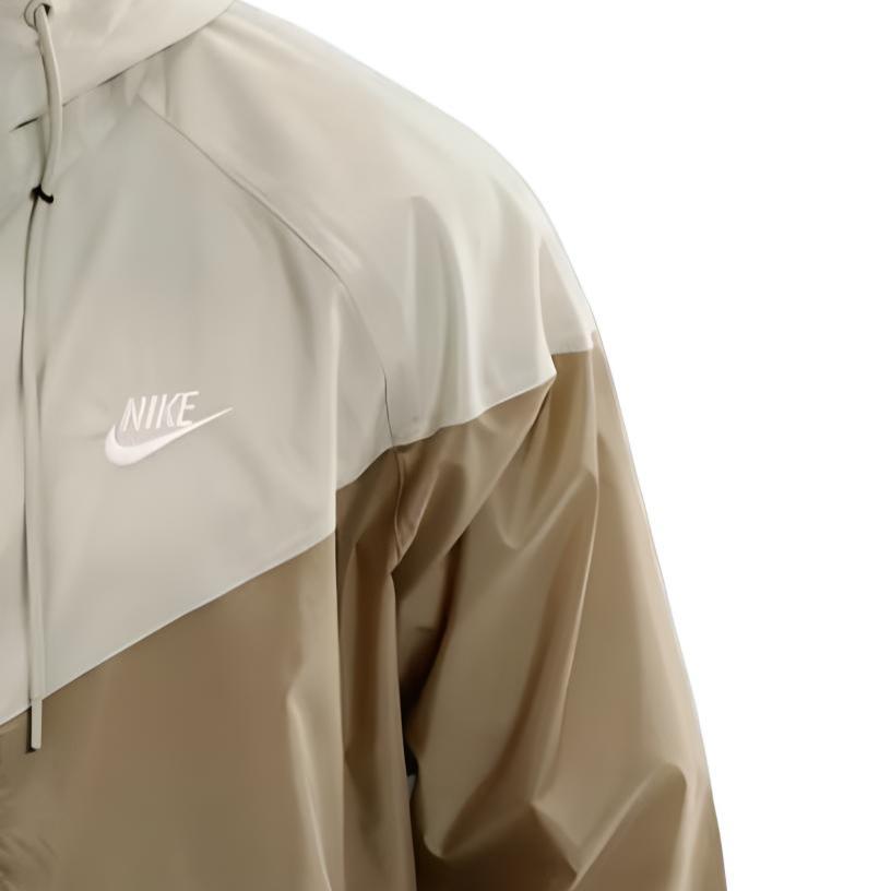 Nike Color Block Hooded Zip-Up Long Sleeve Jacket Men Jackets Khaki DA0002-297