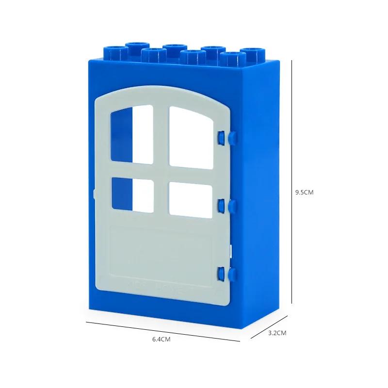 Big Size DIY Building Blocks Window Doors And Household Bulk Parts Model Compatible Large Bricks Toys Accessories Kids Toy Gifts