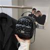 Exquisite Mini Backpack Bag Women's New Fashion Diamond Chain Bag Versatile Travel Small Backpack