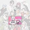 Portachiavi acrilico per zaino anime Gokurakugai 6 cm personaggio Aruma Tao Saotome Nei Takarai Tatsuomi Ban decorazione regalo carino
