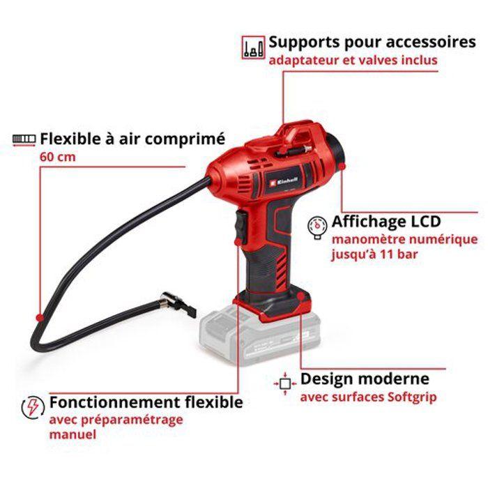 Einhell Cordless Car Compressor Ce-cc 18 Li-solo Power X-change (18 V, 11 Bar Max) Delivered Without Battery or Charger