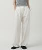 MOTT Cotton Stitch Band Pants - White