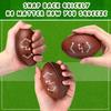 Meooeck 24 Pcs 4" Touchdown Printed Foam Mini Football Stress Balls Sport Balls Footballs Party Favors Foam Sports Balls for Football Party Supplies