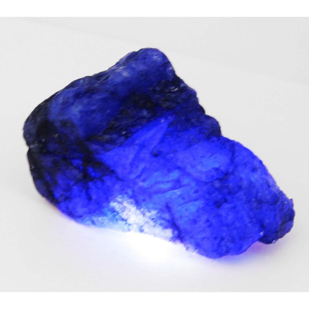 128 Ct Earth Mined CERTIFIED Natural Blue Sapphire Loose Gemstone Uncut Rough