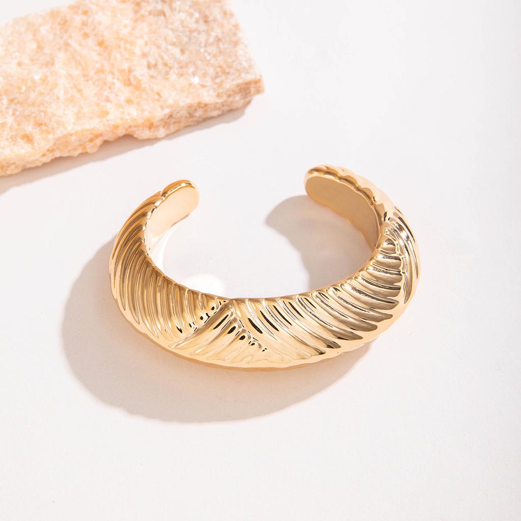 Geometric Irregular CCB Gold and Silver Bracelet, Hip Hop Exaggerated Jewelry Bracelet Set Female