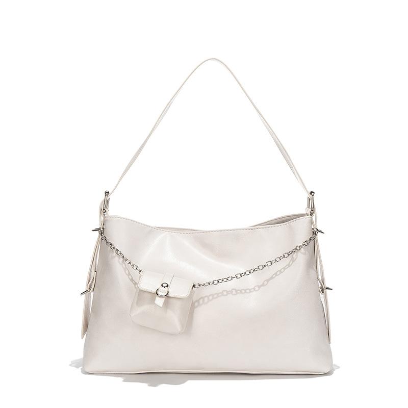 Modische Schultertaschen aus weichem PU-Leder mit Geldbörse, lässige Unterarmtaschen mit großem Fassungsvermögen, tragbare Damen-Tragetaschen, Pendler-Handtaschen