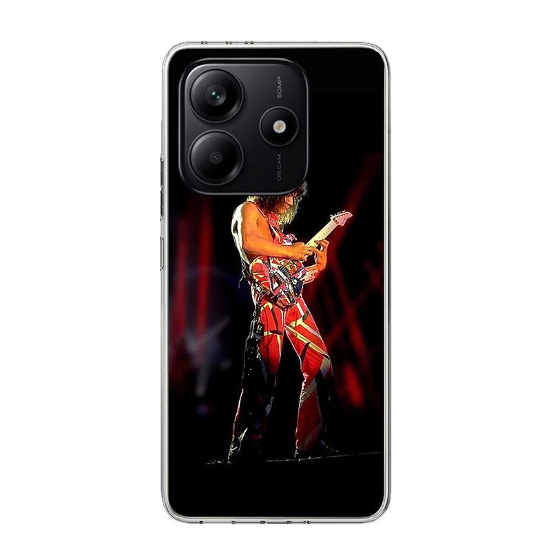 Eddie Van Halen Graphic Guitar Case Phone Cover for Xiaomi Redmi Note 14 13 12S 12 11S 11 11T 11E 10S 10 Pro Plus 9 9S 5G + Tren