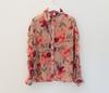 Elegant Floral Chiffon Slim Fit Long Sleeve Top