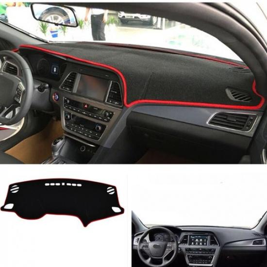 Fit For Hyundai Sonata 16-18 Dashboard Cover Dashmat Dash Mat Pad Sun Shade Red