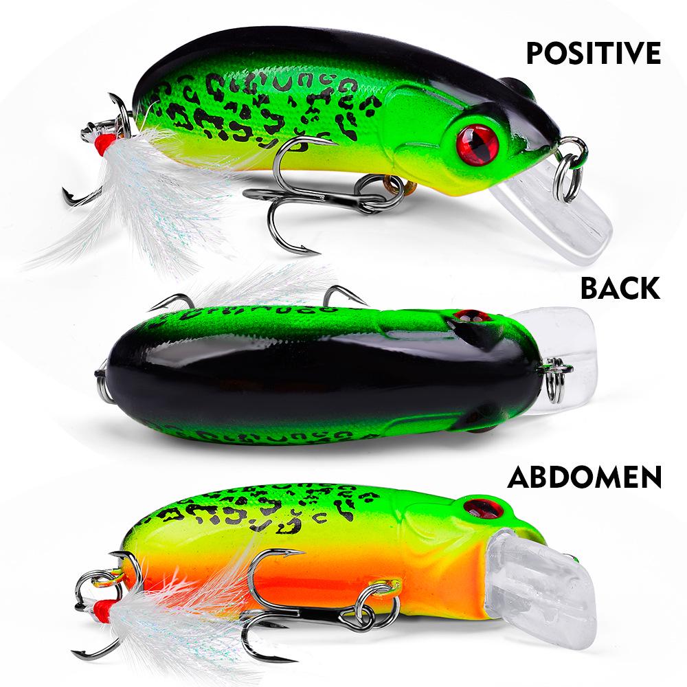 9-Color Mini Chubby Fishing Lure, 6.2cm, 10g, Model DW1109