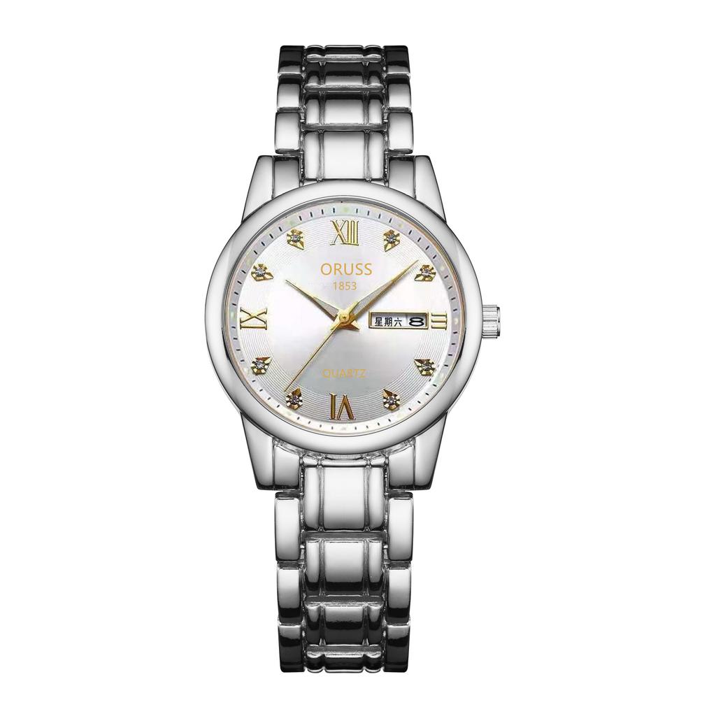 Ladies Automatic Non-Mechanical Waterproof Men'S Watch Steel Belt Double Calendar Quartz Electronic Watch Fashion Watch