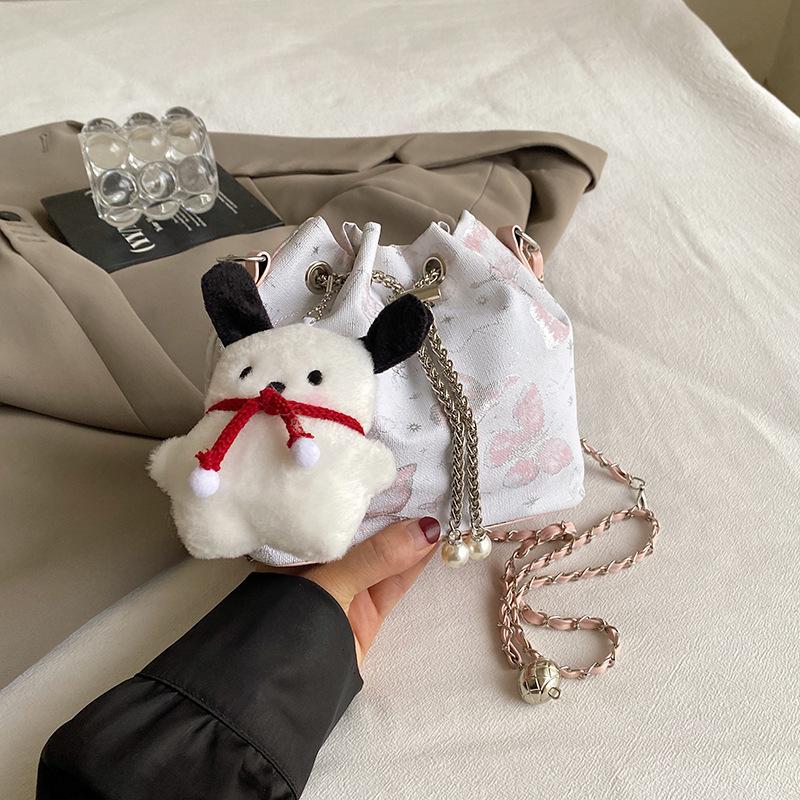 

Літній 2024 новий модний дизайн сумка-месенджер, проста жіноча сумка через плече, проста модна жіноча сумка-відро Without pendant рожевий