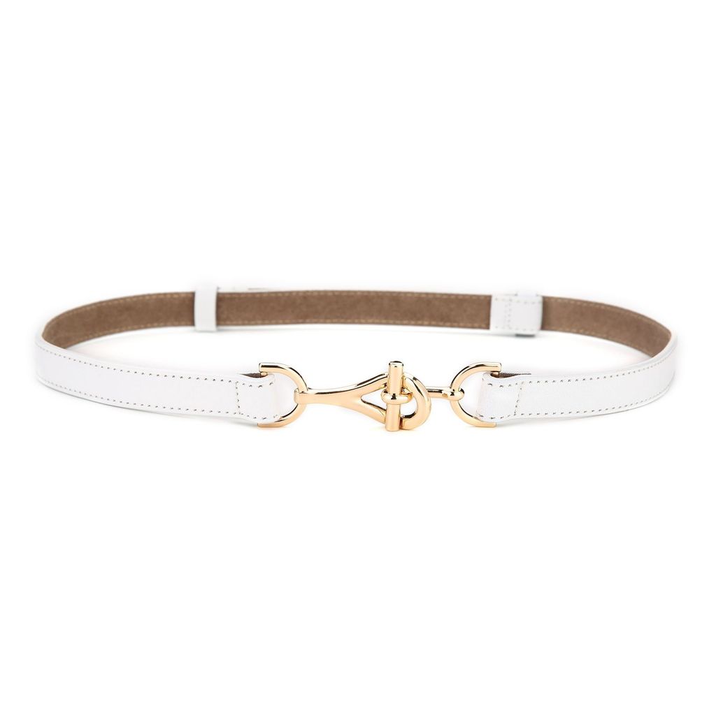 Genuine Leather Women Belt With Geometric Buckle For Casual Outdoor Wear