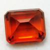 7.65 Carat Natural Stunning Orange Sapphire CERTIFIED Emerald Cut Loose Gemstone A-4215