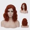 Curly Cosplay Wigs  for Women Short Blue Purple Pink Green Golden Yellow Side Part Heat Resistant Fiber Synthetic Hair