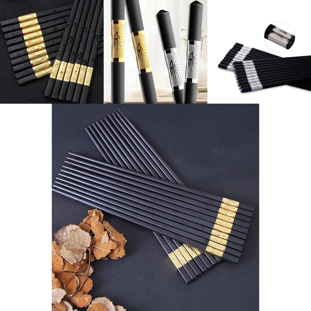 Luxurious Wooden Stainless Steel Chopsticks For Families And Food Enthusiasts