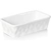HAOTOP Ceramics Small Nonstick Baking Bread Loaf Pan, 8.5 X 4.6 Inch (White)