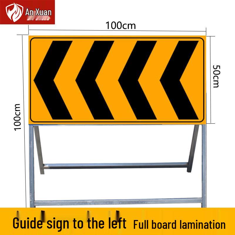 Anxuan Road Construction Traffic Warning Sign with Frame