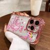 Classic Cartoon Sweet Cool Girl Pink Panther Transparent Mobile Phone Case iPhone16Promax Four-corner Airbag Anti-drop Case