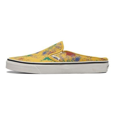 Tênis Unissex Clássico Slip-On Mule Overspray - Frésia Amarelo Branco Verdadeiro VN0A4P3UB0W