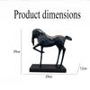 Horse Miniatures Geometric Aesthetic Sculpture Office Desktop Art Creative Figurines Bedroom Resin Animal Luxury Accessories