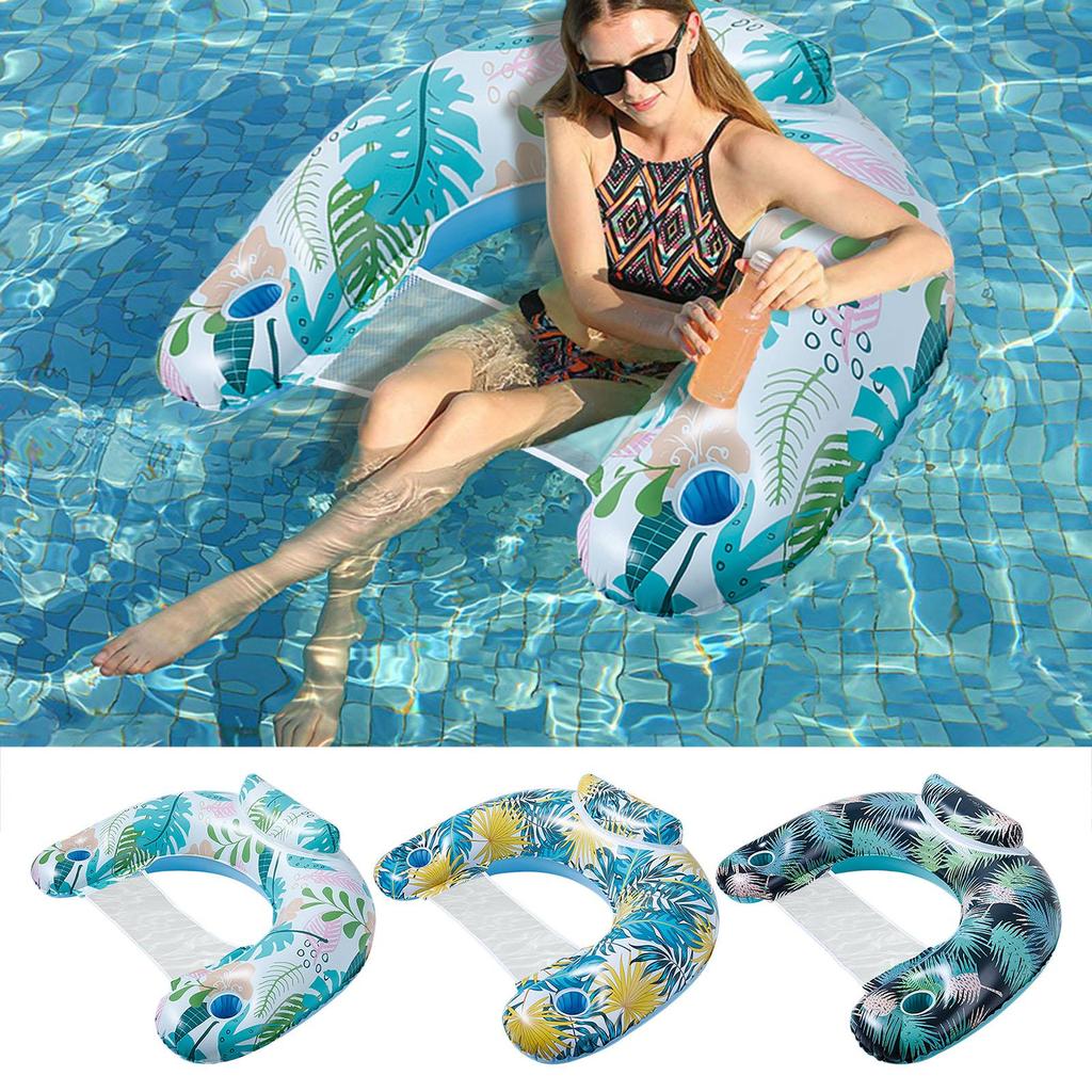 Water Hammock Adult Swim Ring Tube Inflatable Swim Mattress For Adult Swimming Ring Swim Pool Float Water Play Equipment