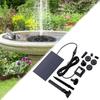 1.5W Solar Fountain Solar Powered Water Fountain Pump Solar Fountain Pump Kit for Bird Bath Ponds Garden Fish Tank and Outdoor