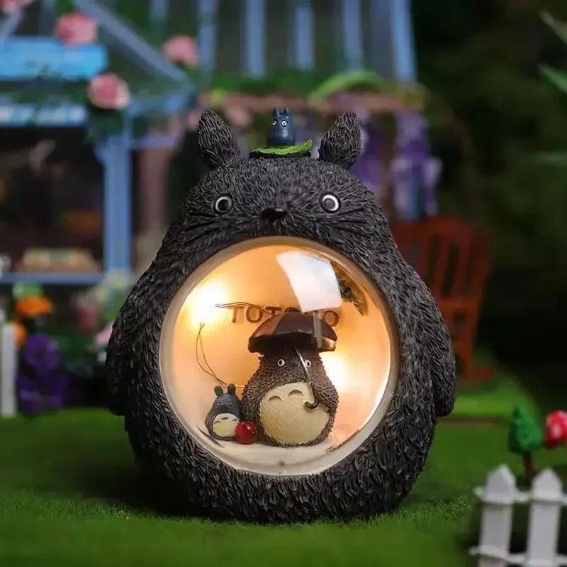 Totoro LED Night Light Cartoon Star Light Battery for Bedroom Japanese AtmosphereTable Decoration Ornament Light Children Gift