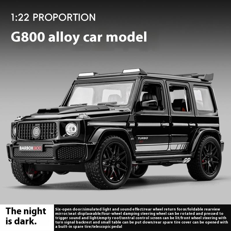 1/22 Scale Metal Diecast Brabus G800 Toy Cars Models Rubber Tires SUV Vehicles Toys 6 Doors Opened Off-road Collection Model Boys Gifts