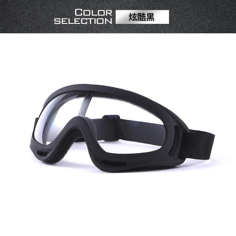 X400 Cycling Protective Goggles Motorbike Bike Riding Outdoor Wind Sand Protection Ski Snowboard Eyewear X400 Black Frame Clear Lens