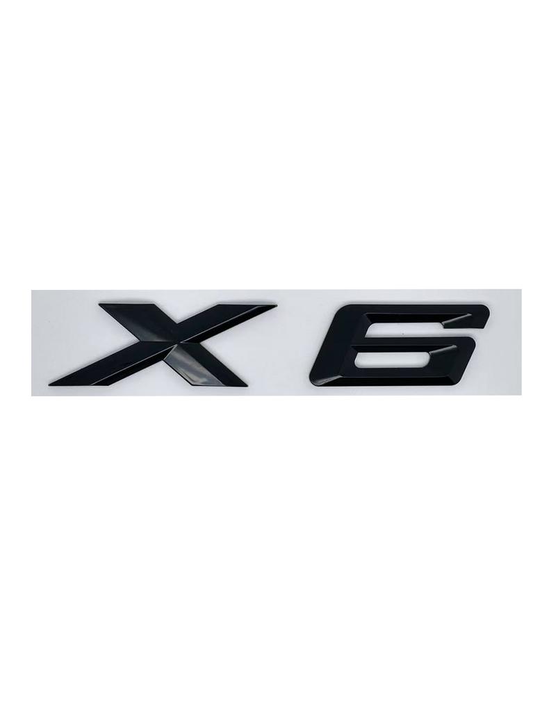 3D ABS Letter Badges for Trunk Emblem Suitable for BMW X6 Models E71 F16 E72 G06 As Well As XDRIVE 30d 28i 30i 35i 50i