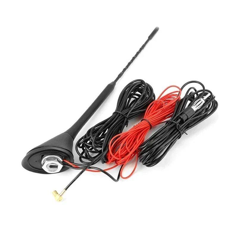 Aktive verstärkte DAB+ FM Radio Antenne Auto Universell Dachantenne Mast Halterung