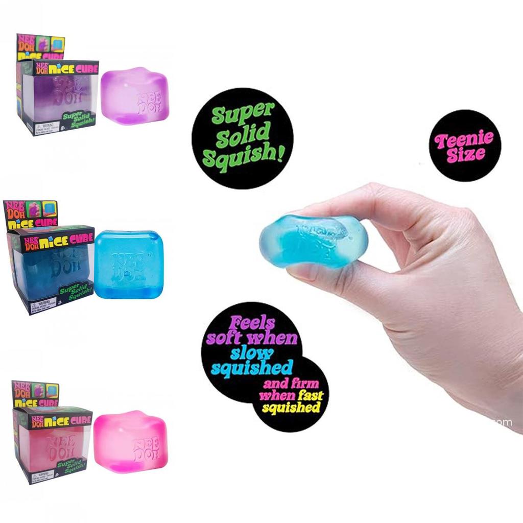 Stress Relief Needoh Nice Cube Sensory Squeeze Toy For Kids And Adults