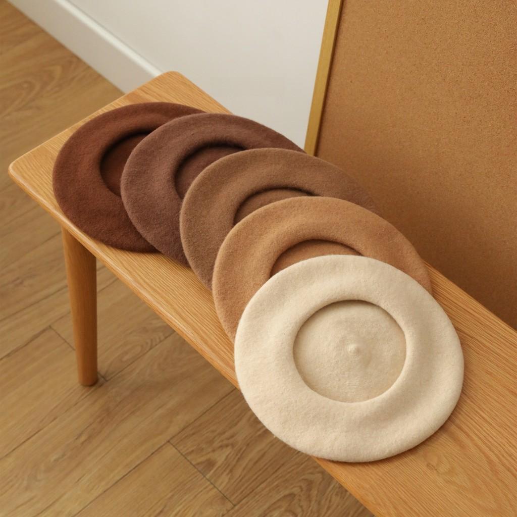 Wool Beret Hat For Women Winter Artistic Cotton Breathable Sunshade Stylish Summer