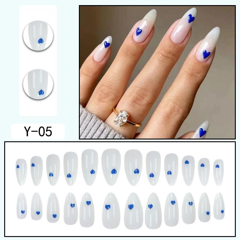 Reusable Press-On Nails With Cat Eye Effect Gradient Design Women Sweet Chic Style Wearable Nail Tips