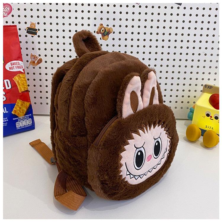 Cross Double Back Rabub Crossbody Change Plush Bag Grab Machine Doll Children's Backpack