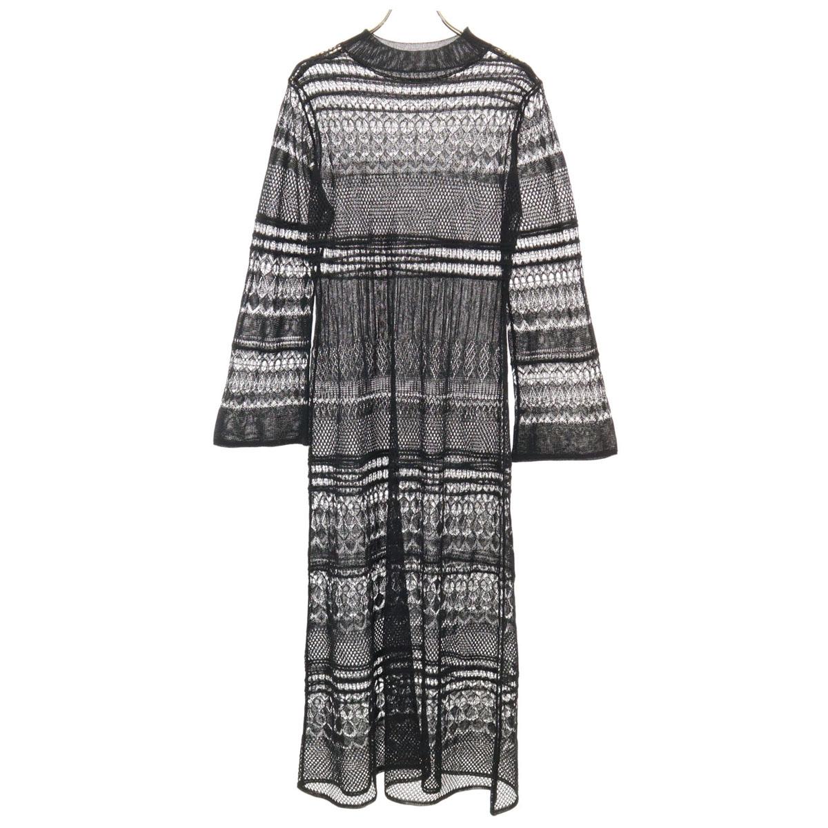 

CELFORD Комбинезон с длинным рукавом, кружевной, черный, прозрачный, женский, б/у