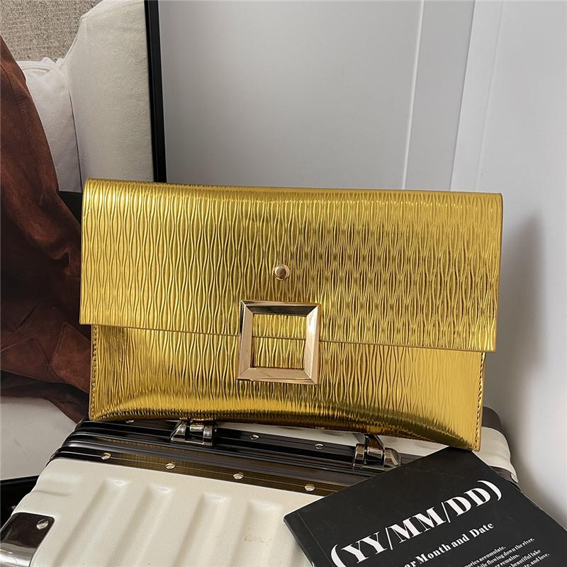 Lady's Large-capacity Stylish Dinner Cash Bag with A Slip Pocket Inside