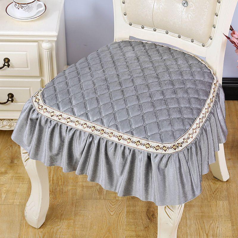 European Dining Chair Cushion Cushion For Home Thickening Chair Seat Cushions Non Slip Minimalist Fabrics Dining Table Chair Cushion Stool Cushion