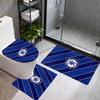 Chelsea 3Pcs Bathroom Mat Nonslip Floor Mat Set Toilet Lid Bathroom Mat Bathroom Absorbent Door Mat Decoration