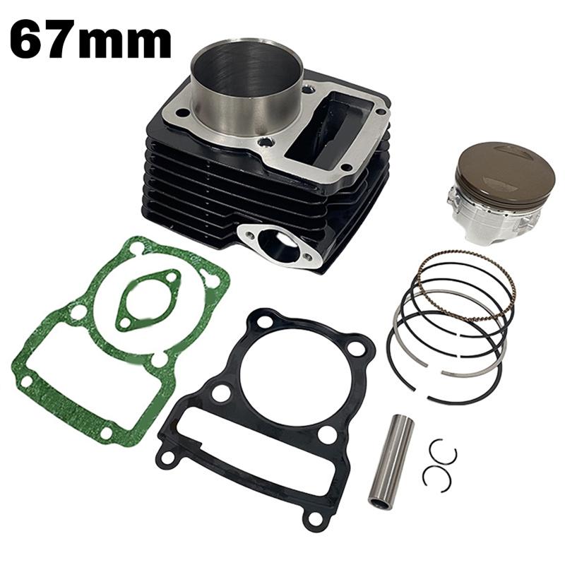 NIEUW-Big Bore Cilinder Zuiger Kit 67mm Voor Vento Tornado 250 Rocketman 250 250CC Motorfiets Motor Accessoires