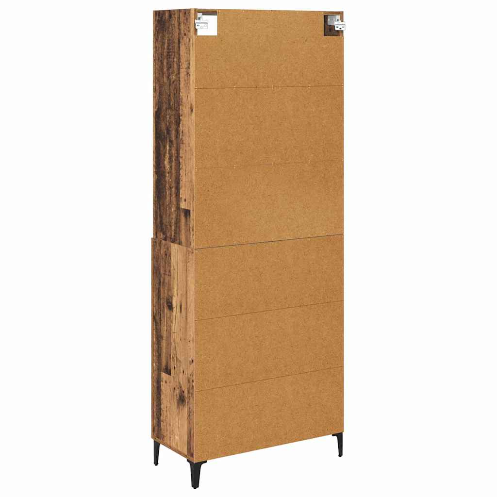 Highboard Reclaimed Wood 69.5 x 34 x 180 cm Particleboard