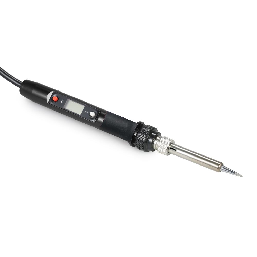 80W Professional LCD Digital Temperature Adjustable Electric Soldering Iron Tool   free Mini Soldering Station