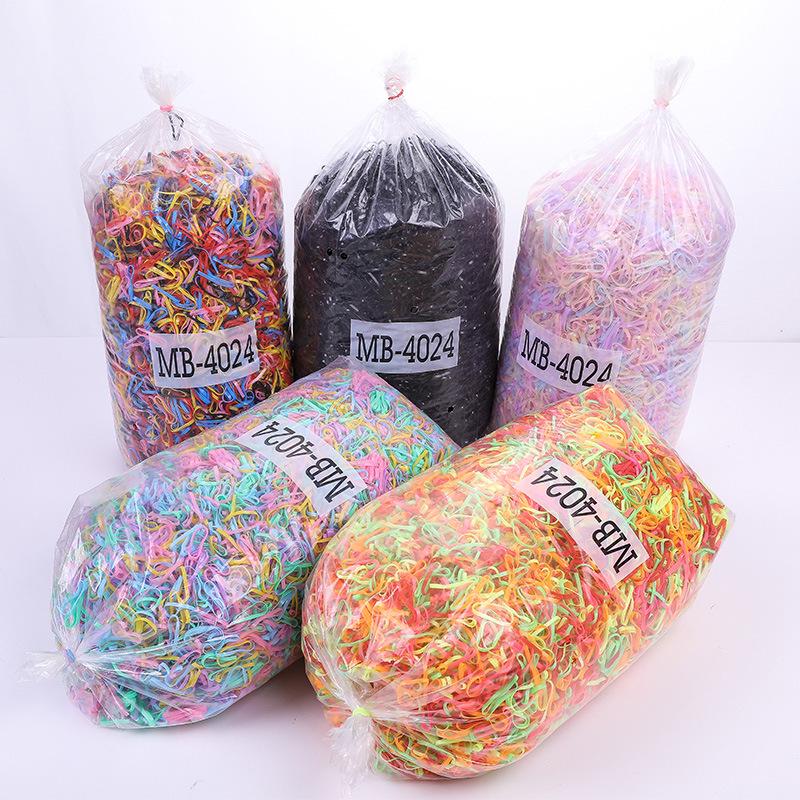 

Korean Elastic Hair Bands - Black Disposable Scrunchies for Women
