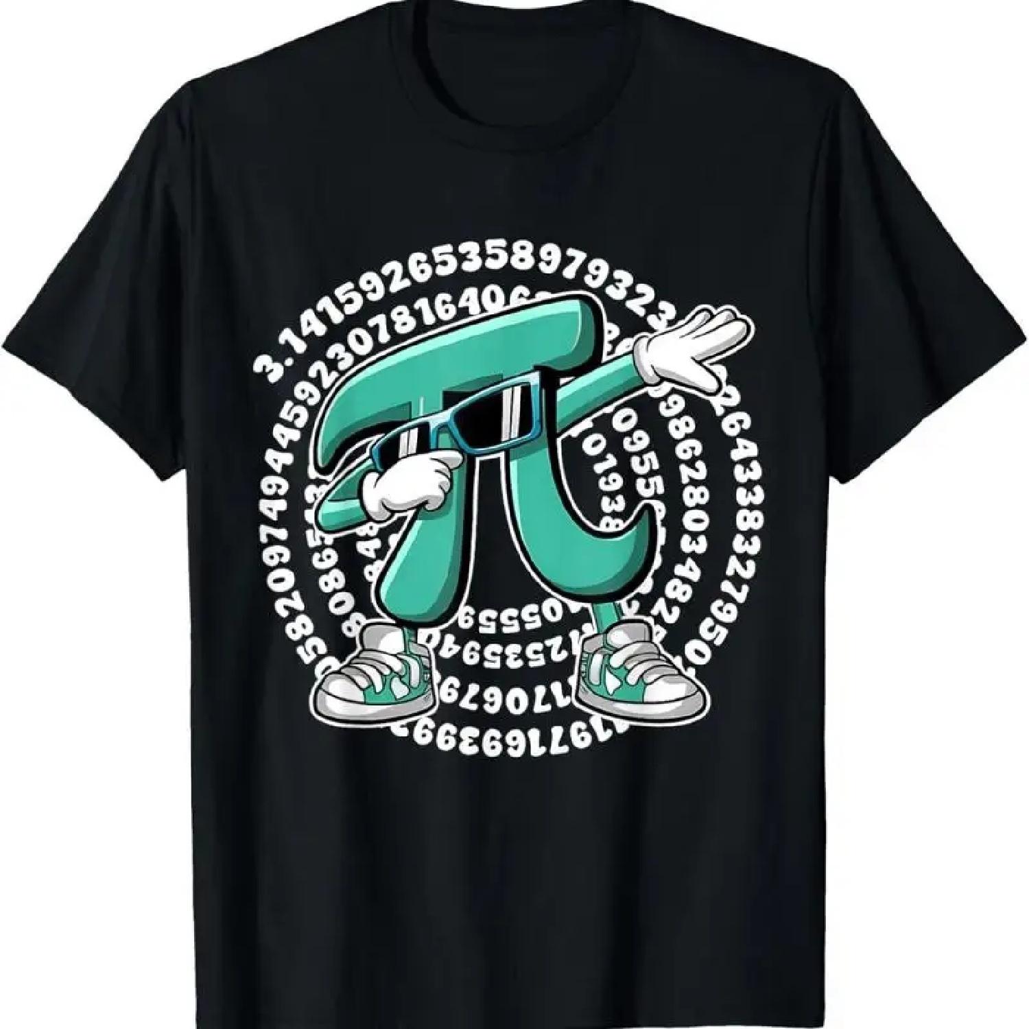 Funny Pi Symbol Dabbing Boys Youth Math Teacher Pi Day T Shirt S