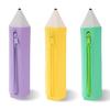Yousheng Personalized Silicone Pencil Case Zipper Pen Pouch Stationery Organizer Makeup Travel Bag Teacher Appreciation Gifts