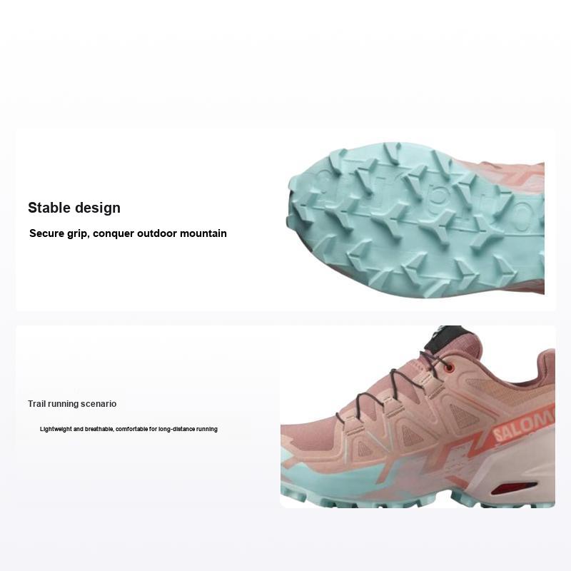 SALOMON Speedcross 6 Mahogany Rose Женские кроссовки Розовый Приглушенно-фиолетовый Ледяной аквамарин L47766500 37⅓