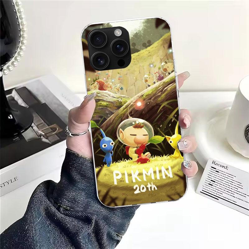 

Game P-PikminS 4 Soft Phone Case For IPhone 11 17 Air 16E 16 Pro Max 15 + 14 Plus 13 Mini 12 Apple 7 SE 8 Fundas Coque 11 17 Air iPhone 16