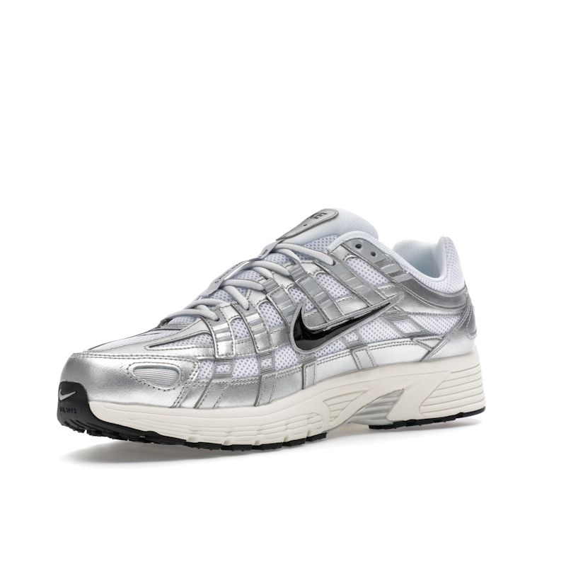 Nike P-6000 Metalické Plochá Stříbrná Unisex Tenisky Bílá Metalická-Stříbrná Černá CD6404-105